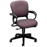 4700 Series Mobius Task Seating Mid Back Swivel Chair, Black Olefin Fabric - Sold as 1 Each