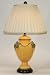 Yellow Majolica Table Lamp