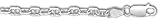 Sterling Silver Mariner 20 Inch X 3.5 mm Anchor Chain Necklace - JewelryWeb