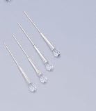 Review Jaf Gifts  / SILVER MARTINI PICKS - SET OF 4 SILVER PLATED MARTINI PICKS WITH CRYSTAL TIP