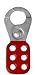Lockout Tagout Hasps Standard with Red Cubberized Coating - 1 inch Opening