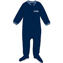 Reebok Seattle Seahawks Infant Long Sleeve Blanket Sleeper Infant 24 Months