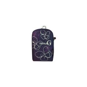 Fabric Bag with Belt Loop & Optional Carabiner (Purple) for Agfa camera by CellularFactory