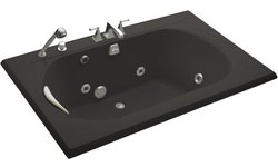 Kohler Memoirs 5.5 Foot Drop In Jetted Tub with Center Drain Thunder Grey - K-1170-HE-58