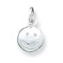 Sterling Silver Smiley Face Charm with 20 inch Sterling Silver Chain