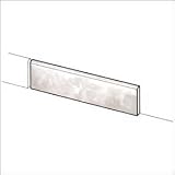 Mohawk Tile Ceramic Tile Castlemere Tile: 2X6 Bullnose Ivory Lace Tile