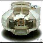 Fantech FR150 Inline Centrifugal Fan - 6 Duct 243 cfm