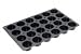 LURCH Flexi-Gastro-Form 53 x 32,5 cm / Backform / Kuchenform / Silikonform / Gastronomie Form, Muffin 24er