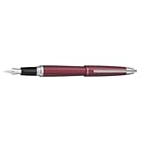 Pilot Knight Collection Fountain Pen Medium Point Nib, Burgundy Barrel, 65102
