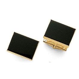 14K Gold Onyx Cuff Links by 