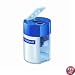 STAEDTLER, INC. Handheld Manual Double-Hole Cylinder Pencil Sharpener, Blue/Silver