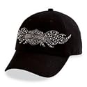 Harley-Davidson® Women's Studded Bar & Shield with Wings Baseball Cap Hat. Embroidery. Adjustable back closure. 99523-08VW