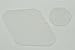 KAISH Clear LP Rear Control Switch Plate Transparent Cavity Cover For Gibson Les Paul