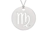 Sterling Silver Diamond Virgo Pendant w/ Chain