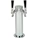 Double Tap Stainless Steel Draft Beer Kegerator Tower - 3" Diameter