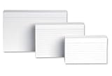 5 Star Record Cards Ruled Both Sides 5x3in 127x76mm White [Pack 100]