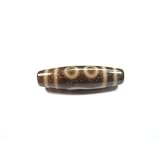 DZCL0301 Three Eyed Old Dzi Bead 