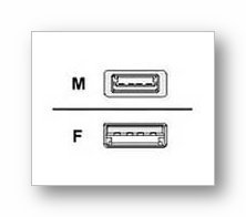 Electronics: APC 19103CL 6F 1E 6 Feet USB 2.0 Clear USB A Male USB A Female Extension Cable