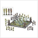 koehler Home Decorative Indoor Board Play Polyresin Fairy Glass Chess Set