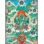 Buddhist Art Card Featuring Green Tara
