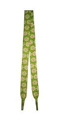Foot Galaxy 45" Green with Flowers Printed Shoe Laces