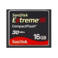Sandisk Extreme III CF 16384.0 MB CompactFlash Card 16384 MB