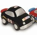 Nascar Sound and Light Cars (Black or Red) 7 Plush Stuffed Animal Toy