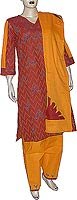 Salwar Kamiz Cotton Fabric Embroidery Size L (slk335a)