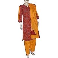 Salwar Kamiz Cotton Fabric Embroidery Size L (slk335b)