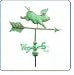 Whimsical Pig Cottage Antiqued Copper Weathervane - Roof Mount