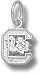 South Carolina Gamecocks Solid Sterling Silver ''C'' Gamecock 1/4'' Pendant