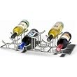 Spectrum 46770CAT Euro HiLo Wine Rack, 7 Bottle - Chrome
