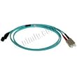 10Gb Aqua Fiber Optic Cable, MTRJ to SC, Multimode Duplex (50/125) - 10 Meter