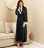 Autograph Long Sleeve Lace Trim Dressing Gown