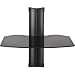 Omnimount Tria 1 B 1-Shelf Wall Furniture (Black/Dark Glass)