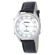 Reizen Atomic Talking Watch - White Face with Diamond Like Stones