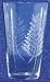 Individually Hand Etched Fern Tumbler Glass 7"H Set / 4
