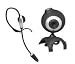 Electronics : ADVENT - ADE-1.3MP Webcam with Microphone-Headset