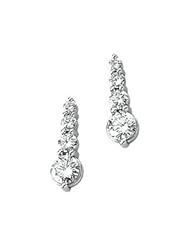 1 CT TW 18K Yellow Gold Journey Diamond Earring