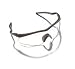 Radnor 1300 Series Safety Glasses With Black Frame And Gray Single Sports Lens