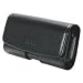 CELLET BRAND PREMIUM OMEGA LEATHER HORIZONTAL CASE POUCH (with 2 Optional Interchangeable Belt Clips) for MOTOROLA RIZR Z3, Active W450, Renew W233, VE240 / LG Glance VX7100, CF360 / Samsung Sway U650, Highlight T749, R410, U940 - RETAIL PACKAGING