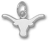 Texas Longhorns Solid Sterling Silver Longhorn 1/4'' Pendant