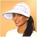  Physician Endorsed Naples - White Protect your face from the damaging rays of the sun with this 5" brim cotton visor. Crown zips away for a different look. FTC rated UPF 50+ [equivalent to SPF 30].