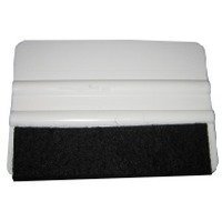 Abn white felt edge decal squeegee 4 inch