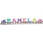 6 Letter Pastel Name and Track to Fit