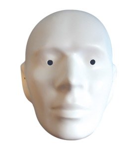 Childrens Toyshop  Third Party New : White to paint Male Face Mask