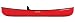Old Town Discovery 119 Solo Canoe Suitable for use with Kayak Paddle, Red, 11-Feet 9-Inch