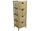 Henley 4 Drawer Natural Tallboy