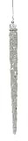8.5 Iridescent Beaded Glitter Icicle Christmas Ornament #2719125
