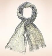 Per Una Spiral Leaf Double Lace Scarf with Silk